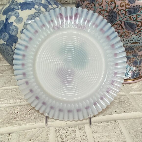 Cherries and Bows - Dessert/Salad Plate - MacBeth-Evans Petalware - 1930's - EUC - Picture 2 of 6